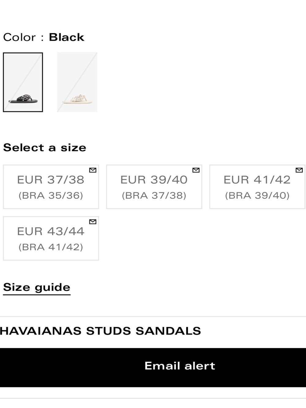 Isabel Marant x Havaianas Black Studded Padded Toe-Post Sandals - Picture 4 of 4